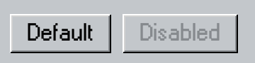 Default and disabled Button95 controls rendered on macOS